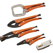 Gray Tools WK-SET5-89 - 5 Piece Welding Locking Plier Set