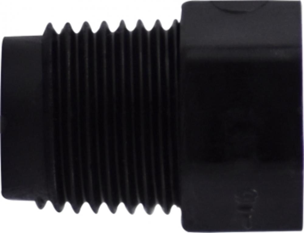 1/2 BLACK POLY HEX HEAD PLUG