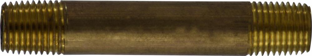 1/4 X 6 RED BRASS NIPPLE