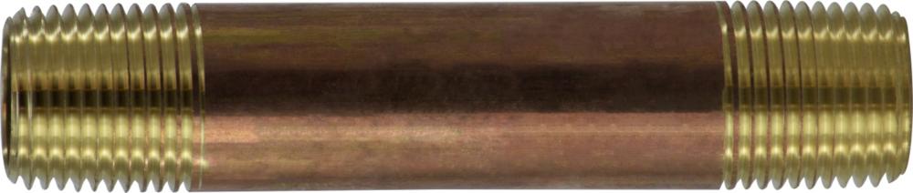 1/2 X 18 RED BRASS NIPPLE