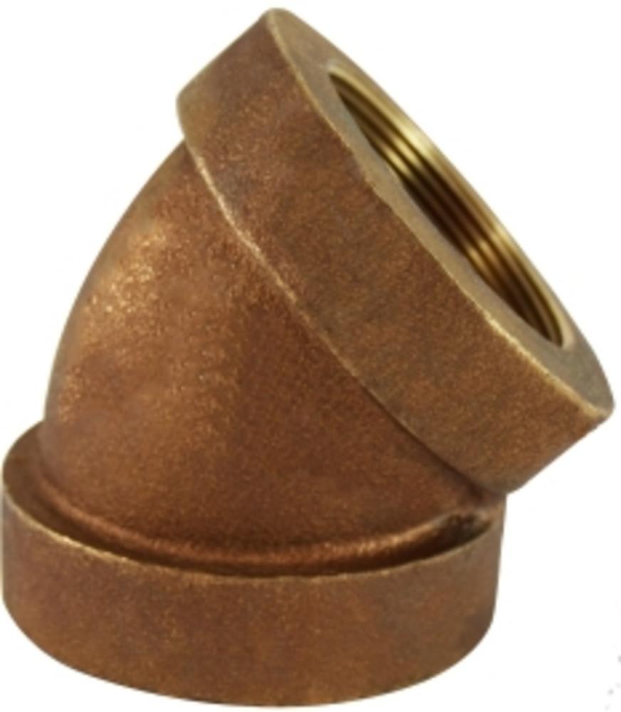 3/4 EH Bronze 45 deg elbow