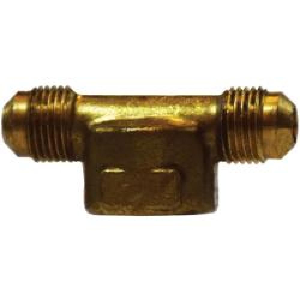 TEE BR 1/4IN SAE 45 DEG MFLRD 1/4IN FIP
