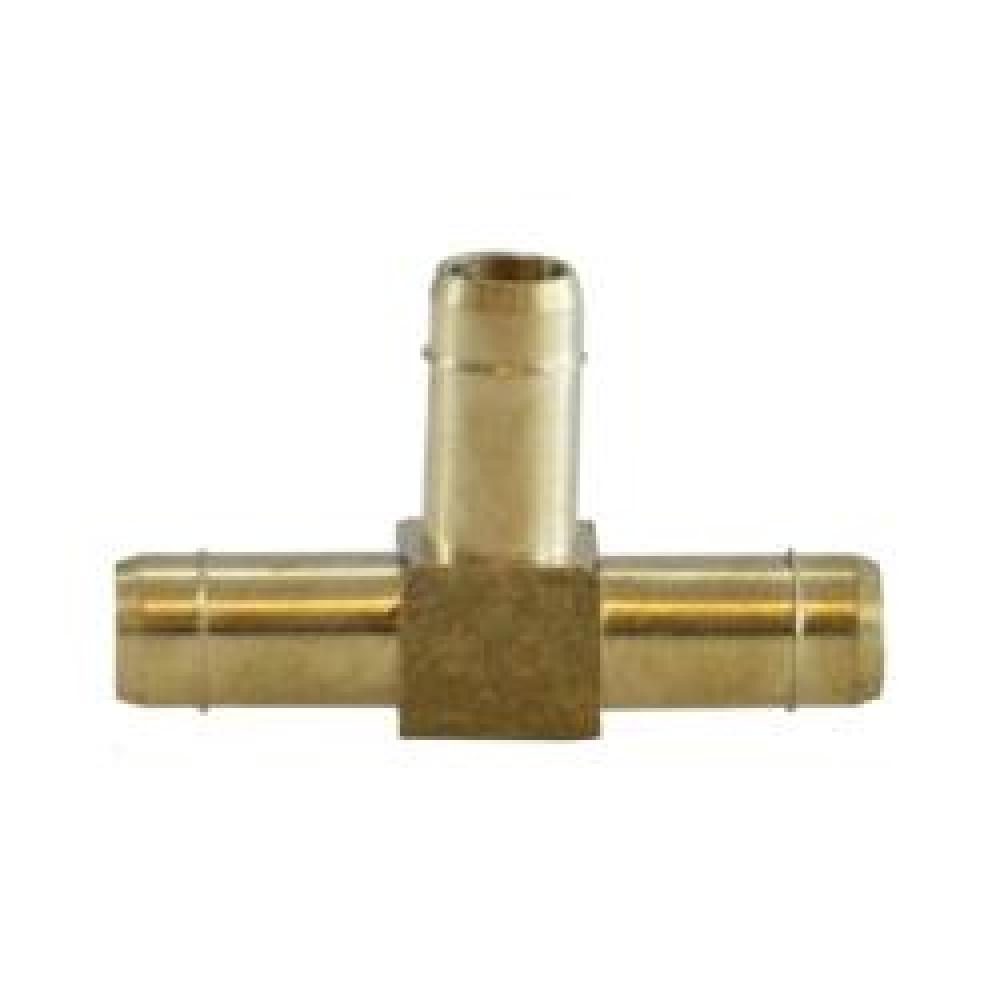 TEE UN BARB SGL 1/4IN TUBE OD 1/4IN BRS