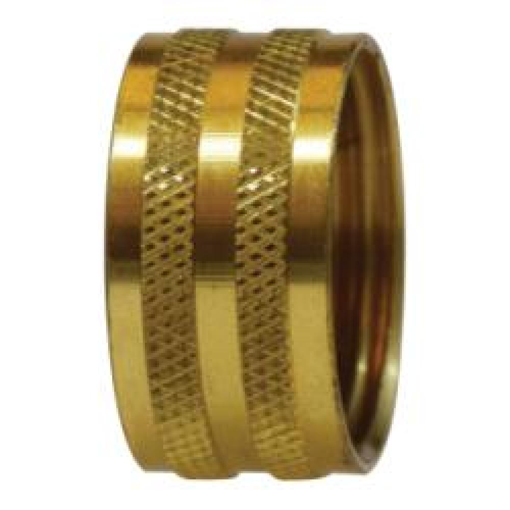 NUT KNURLED 3/4IN BRS 3/4-11-1/2 1.37IN