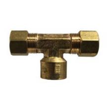 Buchanan 700078-0602 - TEE BR 3/8IN COMPRESSION 3/8IN 1/8IN BRS