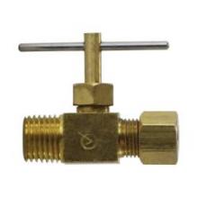 Buchanan 709101-0402 - VALVE NDL 1/4 X 1/8IN COMPRESSION X MIP