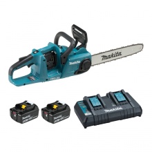 Makita DUC400PT2 - 36V(18Vx2) LXT Brushless 16" Rear Handle Chainsaw, 5.0Ah x2Kit