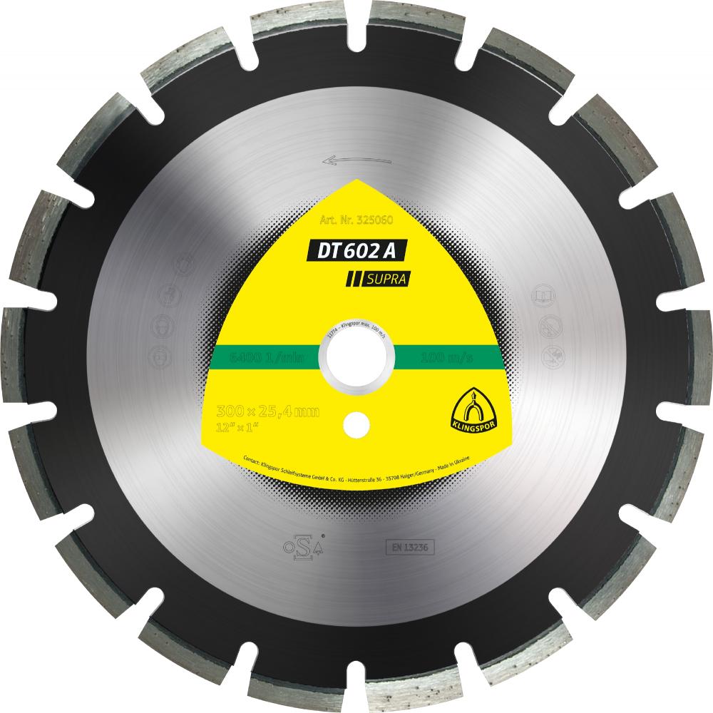 DT 602 A diamond cutting blades, 14 x 1/8 x 1 Inch 21 segments 1-1/2 x 1/8 x 3/8 Inch, wide gullet