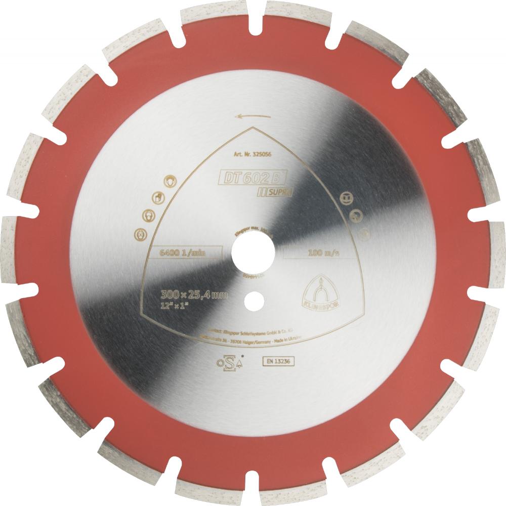 DT 602 B diamond cutting blades, 14 x 1/8 x 1 Inch 21 segments 1-1/2 x 1/8 x 3/8 Inch, wide gullet
