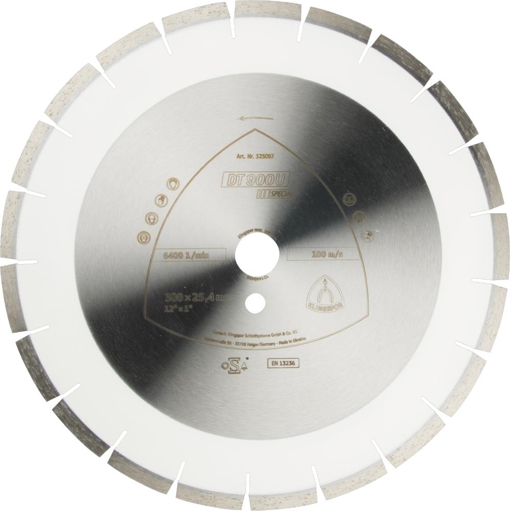 DT 900 U diamond cutting blades, 14 x 1/8 x 1 Inch 21 segments 1-1/2 x 1/8 x 3/8 Inch, wide gullet