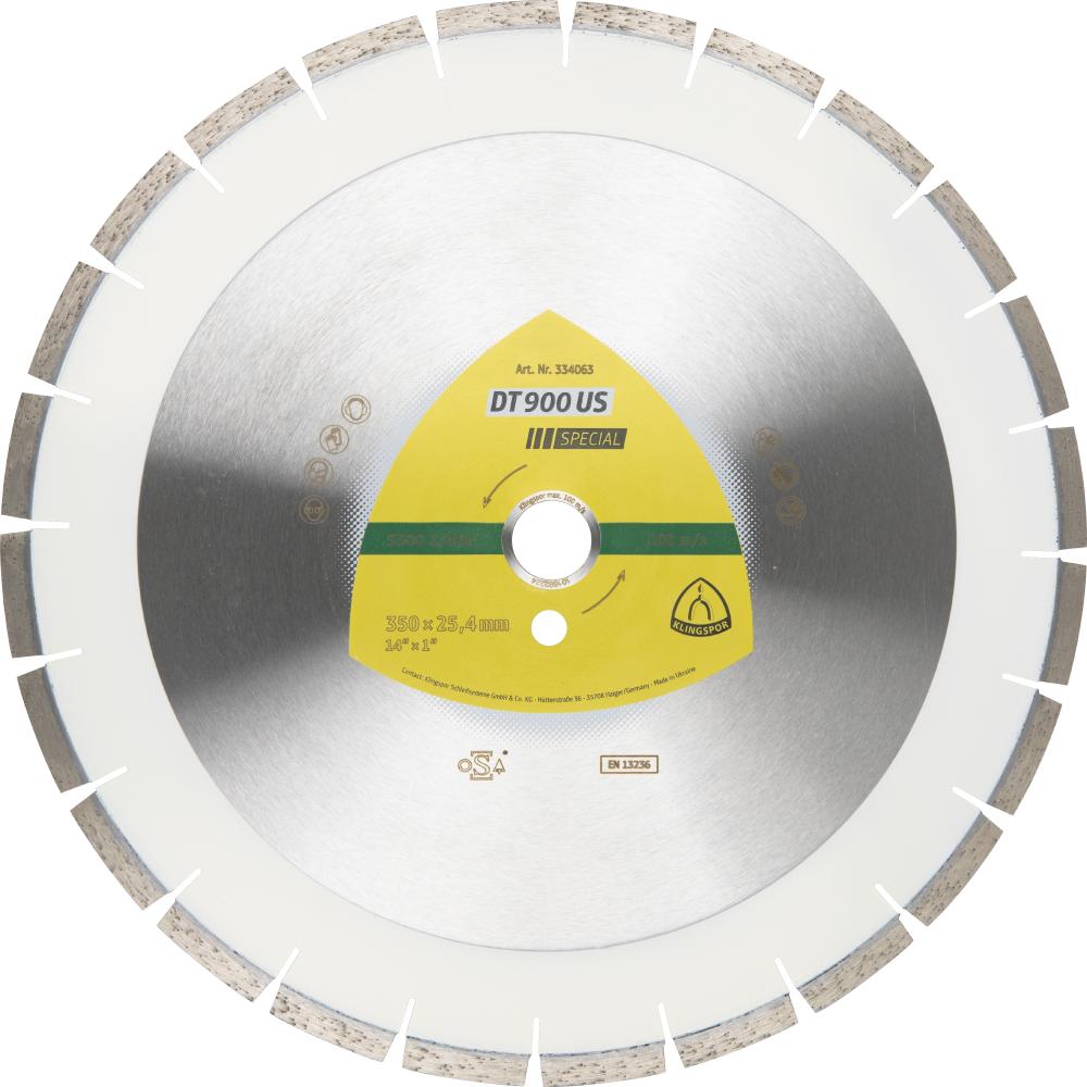 DT 900 US diamond cutting blades, 20 x 9/64 x 1 Inch 36 segments 40 x 3,7 x 10 mm, narrow gullet