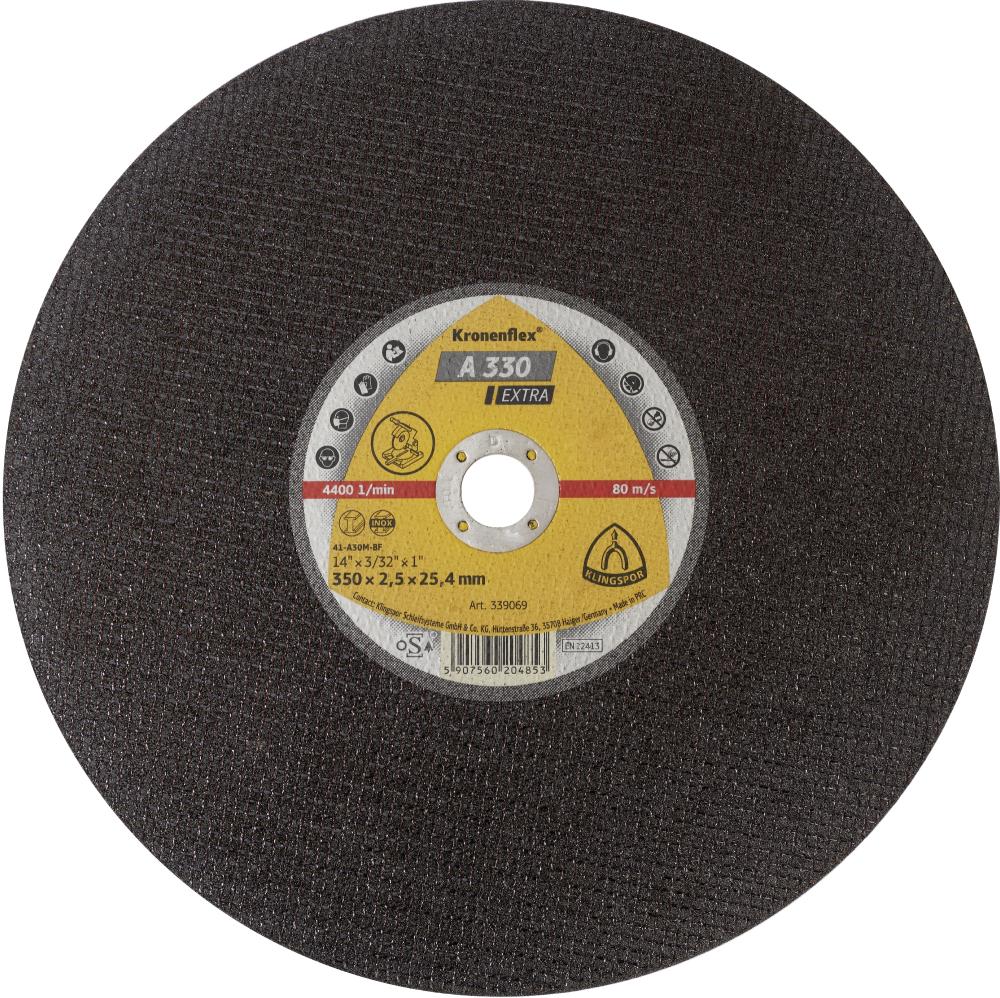 A 330 EX large cutting-off wheels, 16 x 1/8 x 1 Inch flat