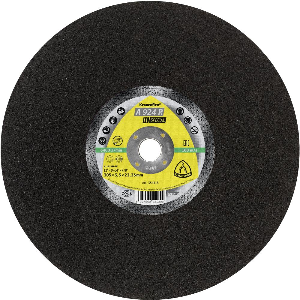 A 924 R large cutting-off wheels, 14 x 5/32 x 51/64 Inch flat