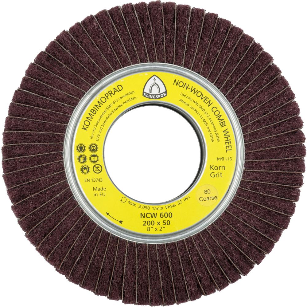 NCW 600 nylon webbed mops,combination, 7-7/8 x 2 x 2-11/16 Inch grain 150 medium