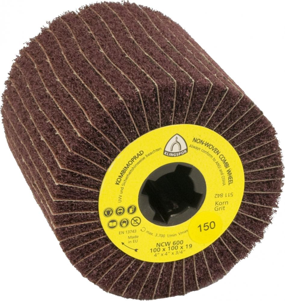 NCW 600 S nylon webbed mops,combination, 4-5/16 x 4 x 3/4 Inch grain 150 medium