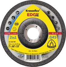 Klingspor Inc 317821 - EDGE cutting-off wheels, 5 x .045 x 7/8 Inch depressed centre