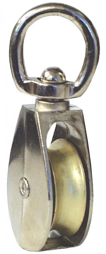 Pulley, Single Swivel 3/4 Die Cast. Fits 3/16 Rope