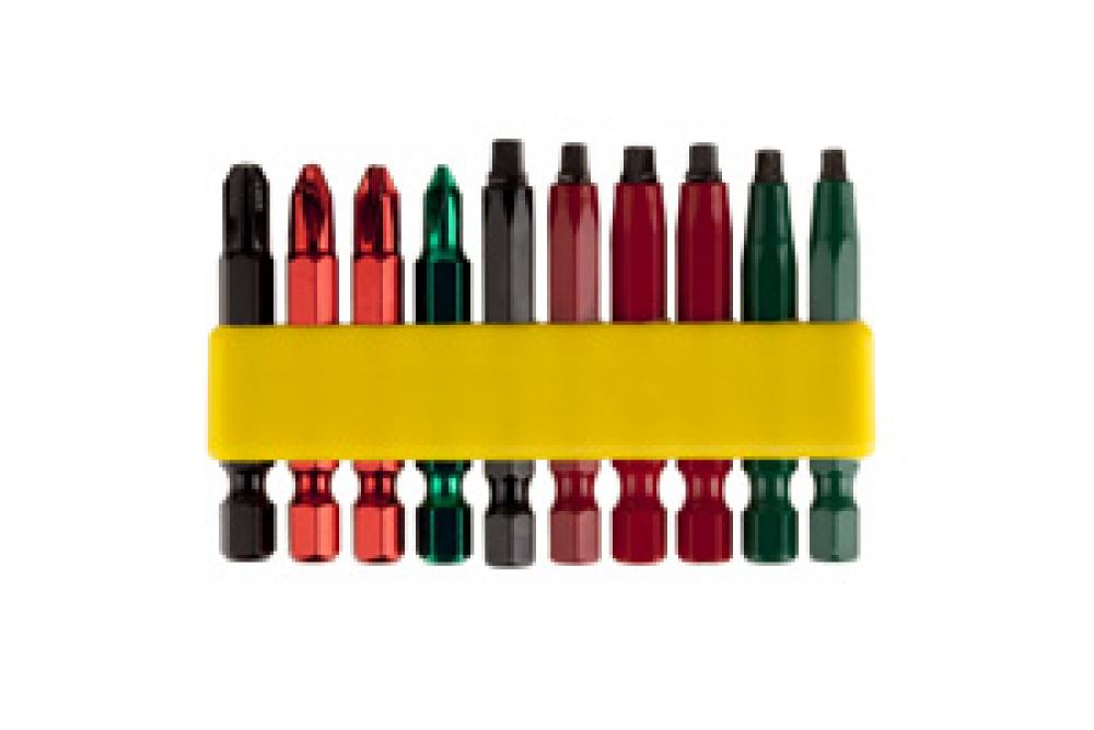 10 Pack Roberston Driver Bits 2=72-121,222,3=122,1=123,221,2