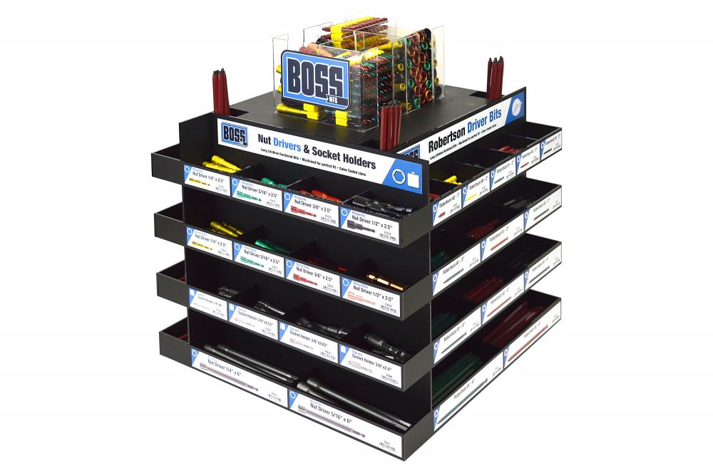 Rotatng Drivr Bit Merchandiser Large - w/ Display and Product