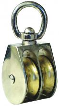 Dynaline 55925 - Pulley, Double Swivel 3/4 Die Cast. Fits 3/16 Rope