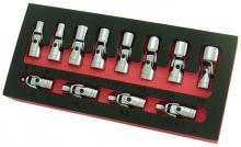 G2S AST-7412 - 12PC. 1/4" DR FLEX SOCKET SET - 6 POINT - METRIC