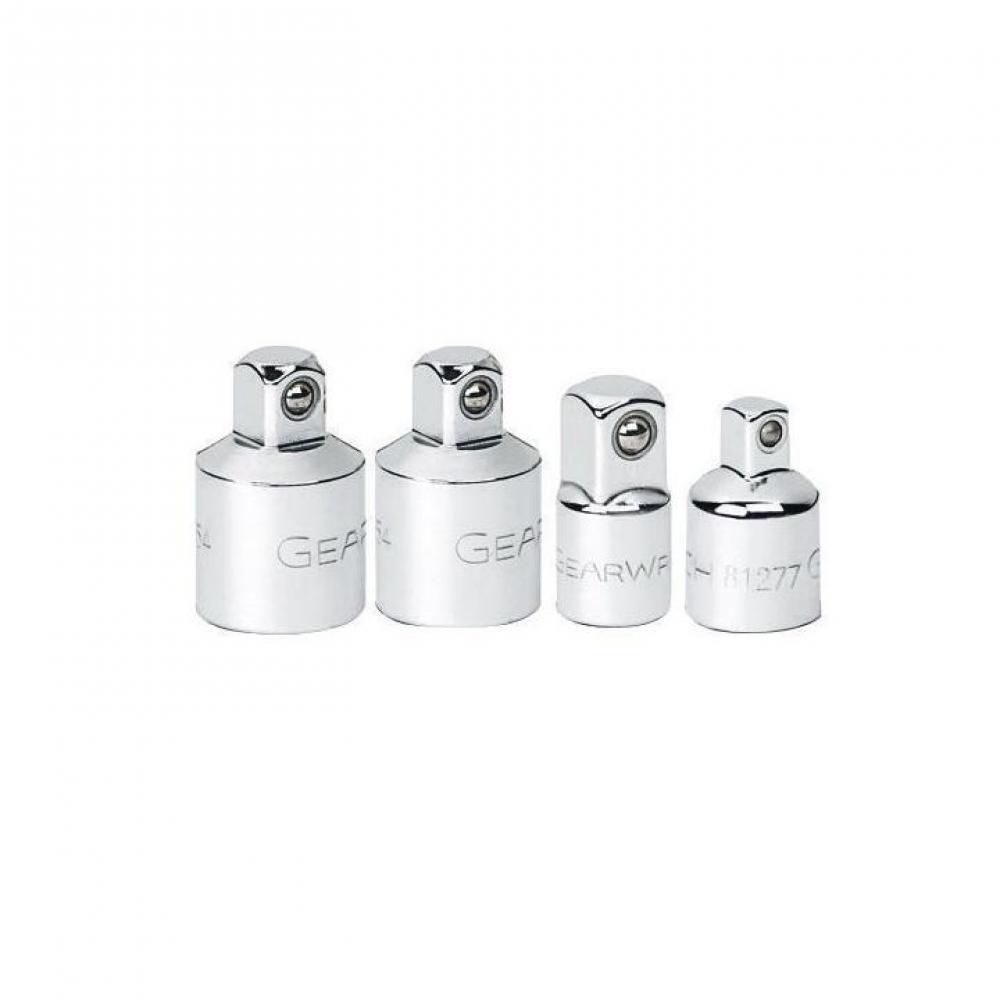 4 Pc. 1/4&#34;, 3/8&#34;, and 1/2&#34; Drive Adapter Set