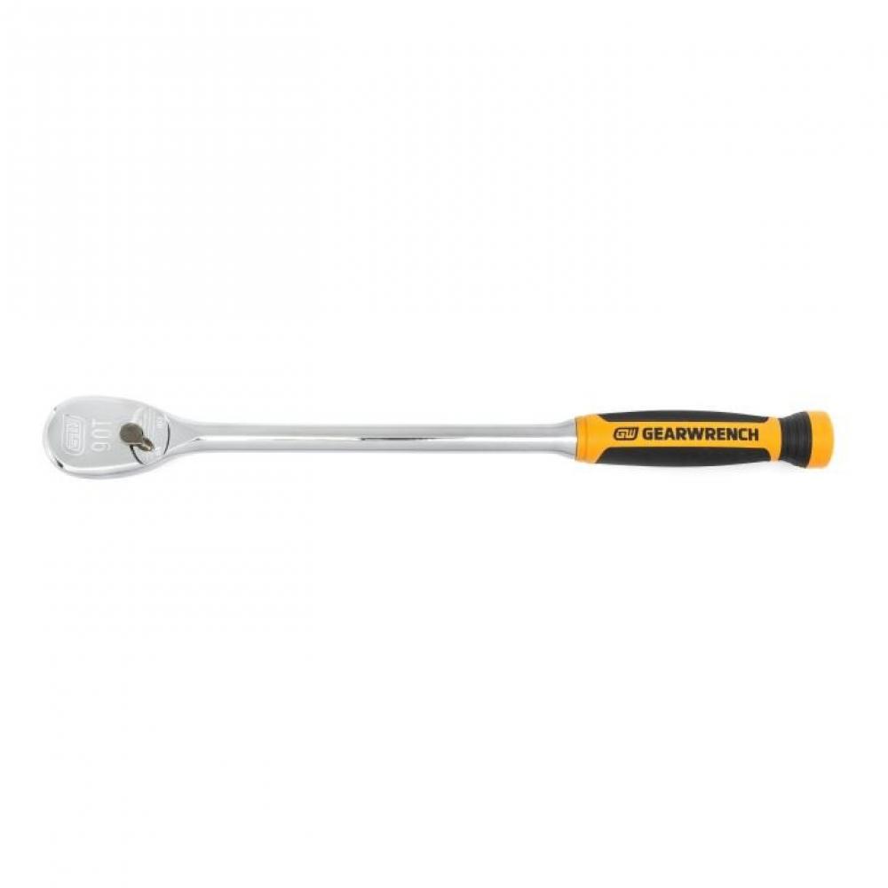 1/2&#34; Drive 90-Tooth Long Handle Dual Material Teardrop Ratchets
