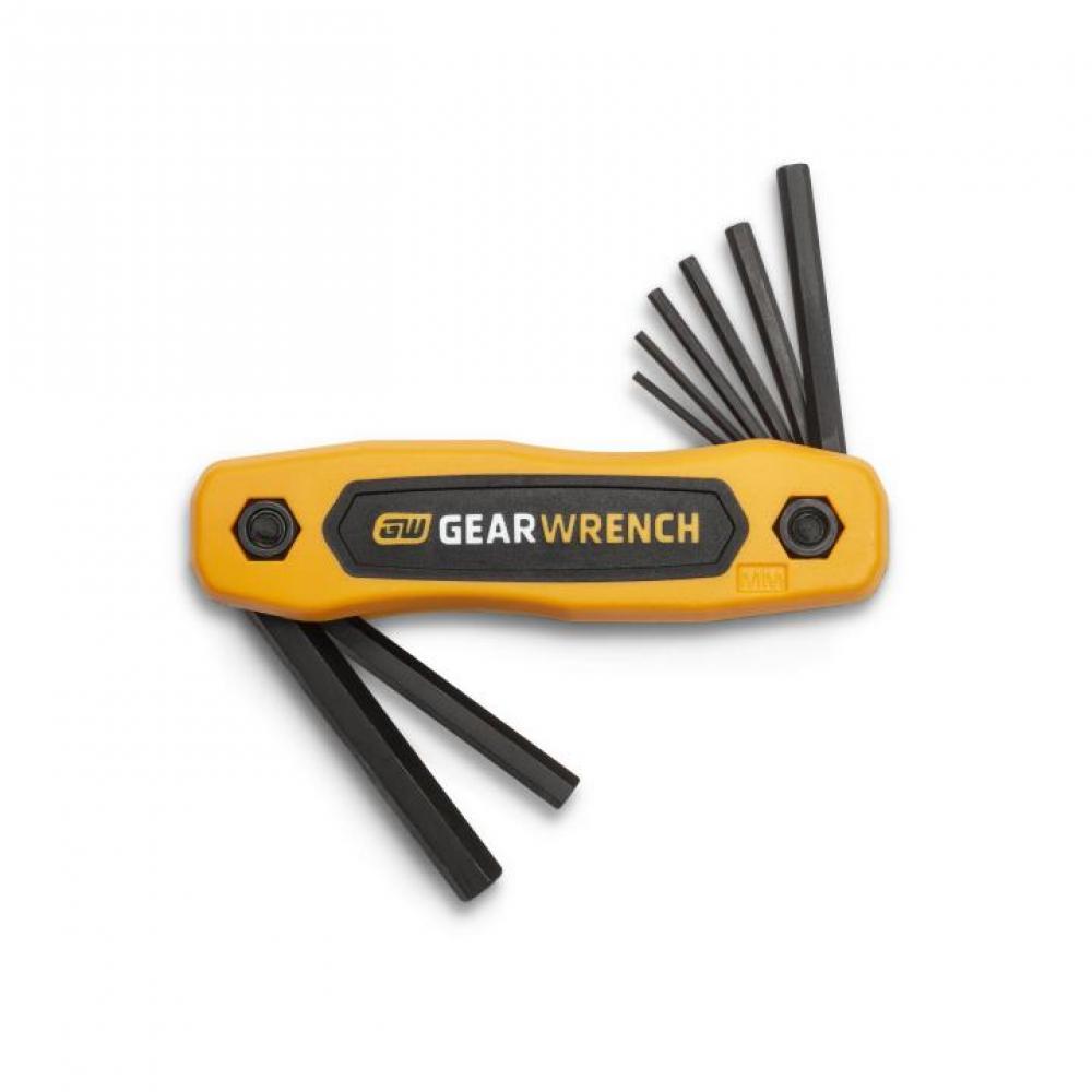 8-Key Metric Hex Key Fold-Up Set