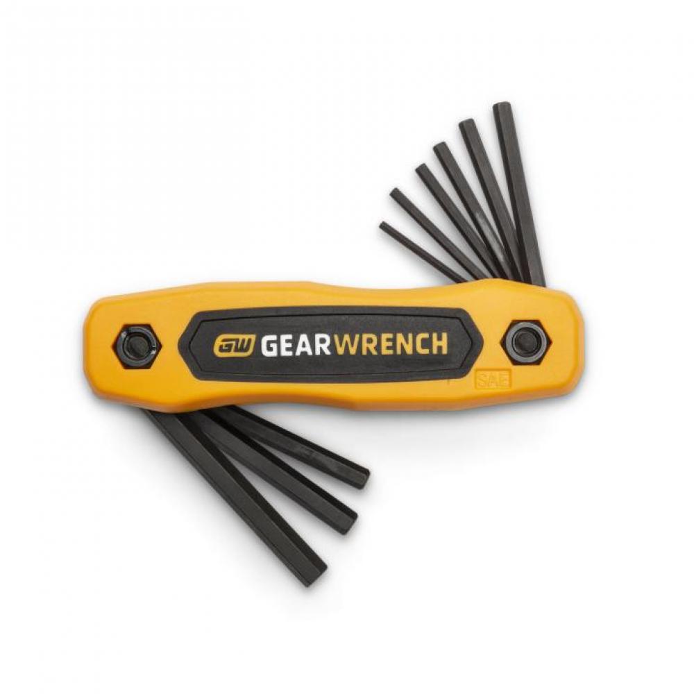 9-Key SAE Hex Key Fold-Up Set