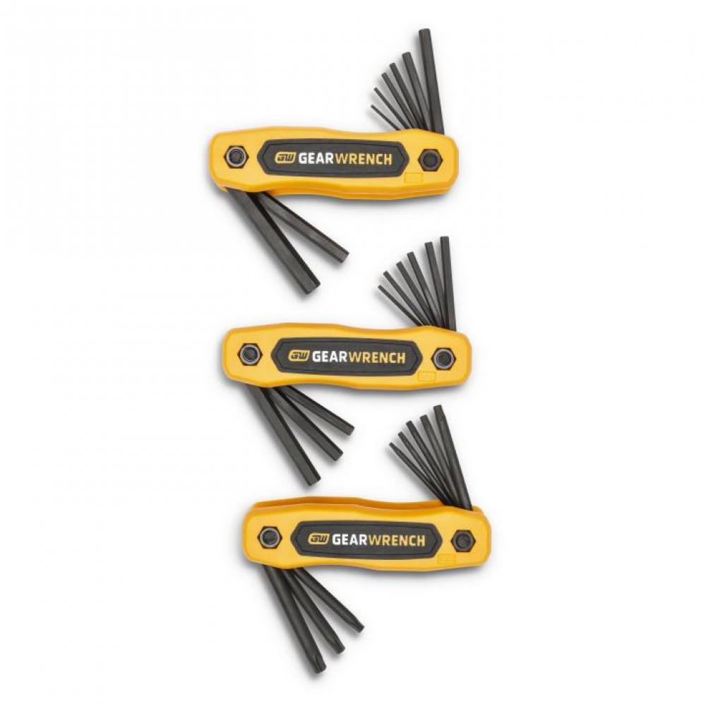 25-Key SAE/Metric/Torx® Key Fold-Up Set