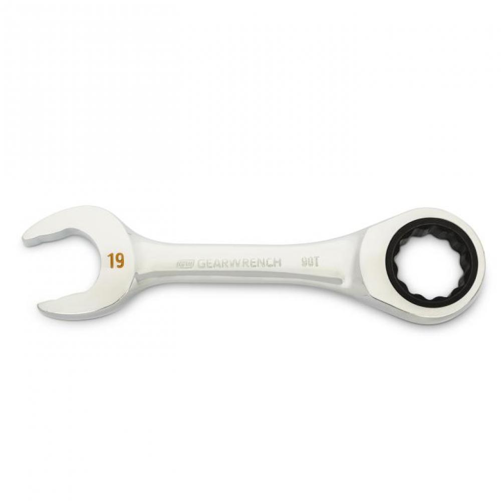 90-Tooth 12 Point Stubby Combination Ratcheting Wrenches