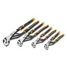 GearWrench 82594C - 4 Pc. PITBULL Auto-Bite™ Tongue & Groove Dual Material Pliers