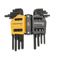 GearWrench 83505 - 26-Key SAE/Metric Ball End Long Arm Hex Key Set