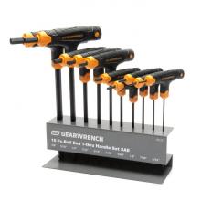 GearWrench 83523 - 10-Key SAE Ball End T-Handle Hex Key Set