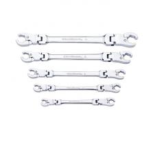 GearWrench 89100 - 5 Pc. SAE Flex Flare Nut Ratcheting Wrench Set