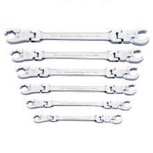 GearWrench 89101D - 6 Pc. Metric Flex Flare Nut Ratcheting Wrench Set