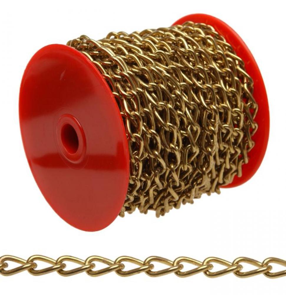 TWIST CHAIN,49&#39; #200 HOBBY,BRASS PLATED