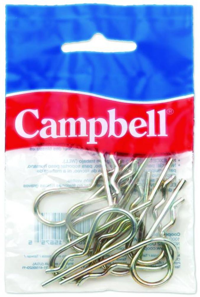 HITCH PIN CLIP,3/32,Y/C,10/BAG
