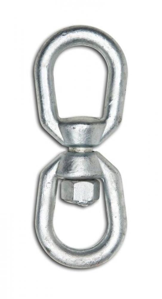SWIVEL,EYE/EYE,FORGED,GALVANIZED 1/4&#34;