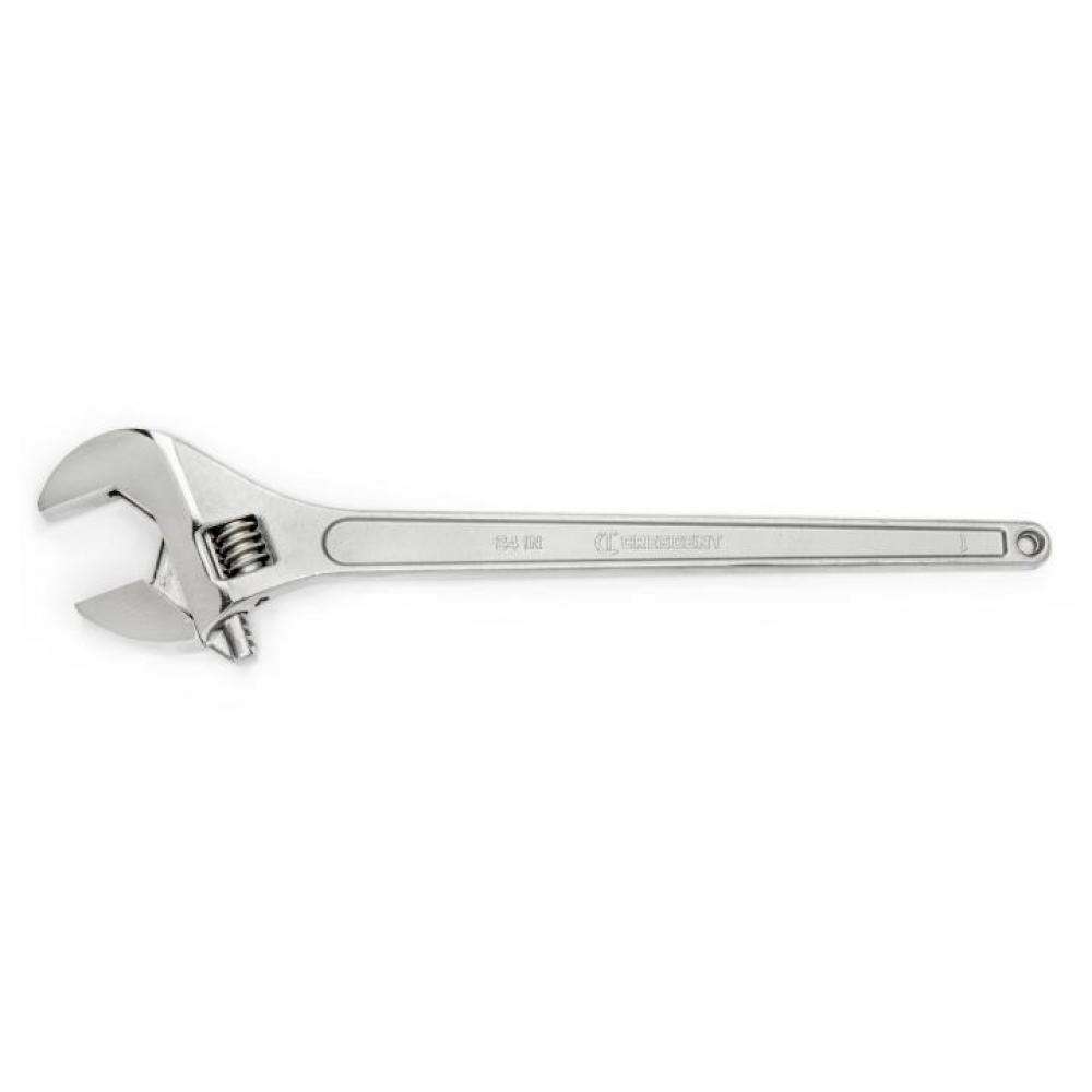 ADJ WRENCH, 24&#34;, CHROME, TAPERED, BOXED