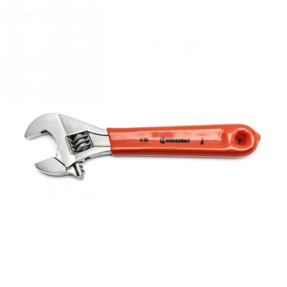 ADJ WRENCH, 4&#34;, CHROME, CUSH GRP