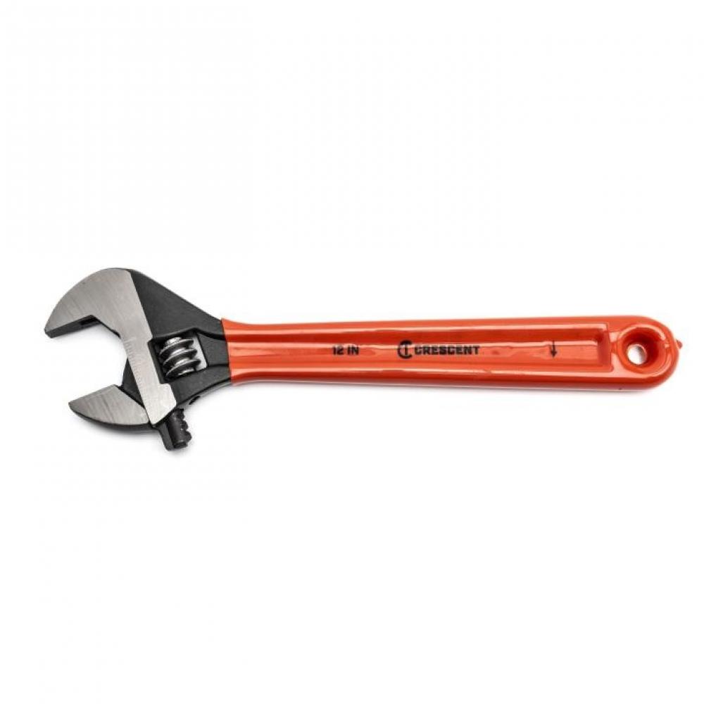 ADJ WRENCH, 12&#34;, BLACK, CUSH GRP