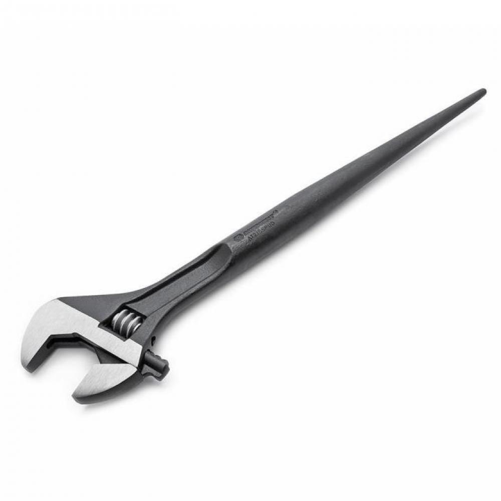 ADJ WRENCH, 16&#34;, BLACK, SPUD
