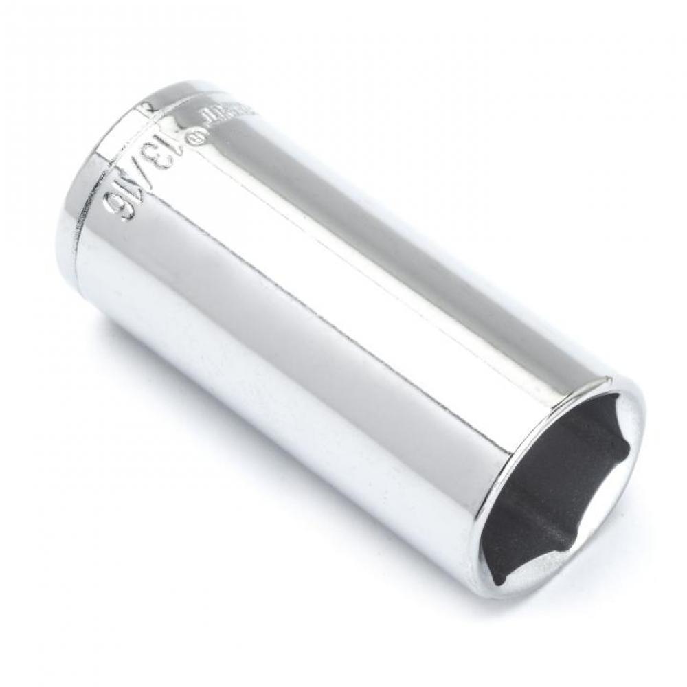 DEEP SOCKET,3/8&#34; DRIVE,13/16&#34;,6PT