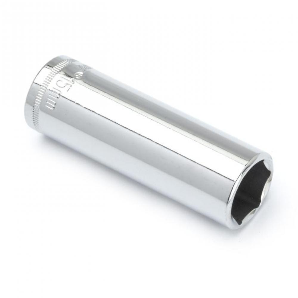 DEEP SOCKET,3/8&#34; DRIVE,15MM,6PT