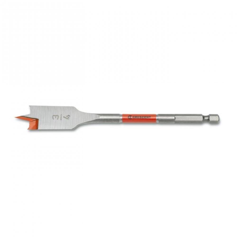 FLAT SPADE DRILL BIT,6&#34;,1/4&#34;