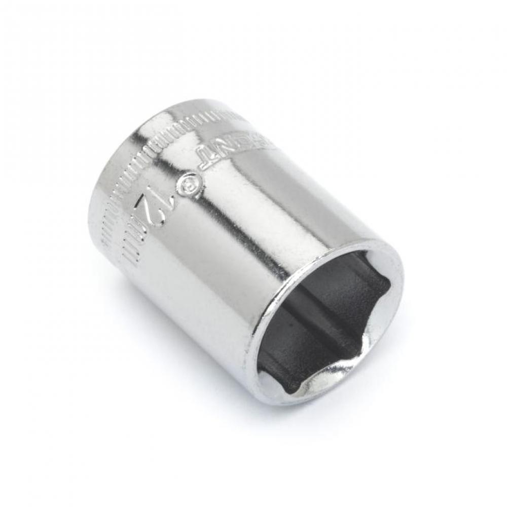 SOCKET,1/4&#34; DRIVE,12MM,6PT