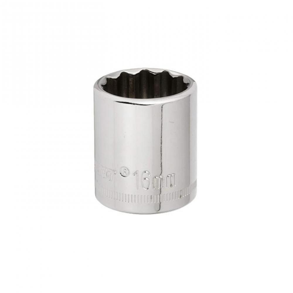 SOCKET,3/8&#34; DRIVE,16MM,12PT