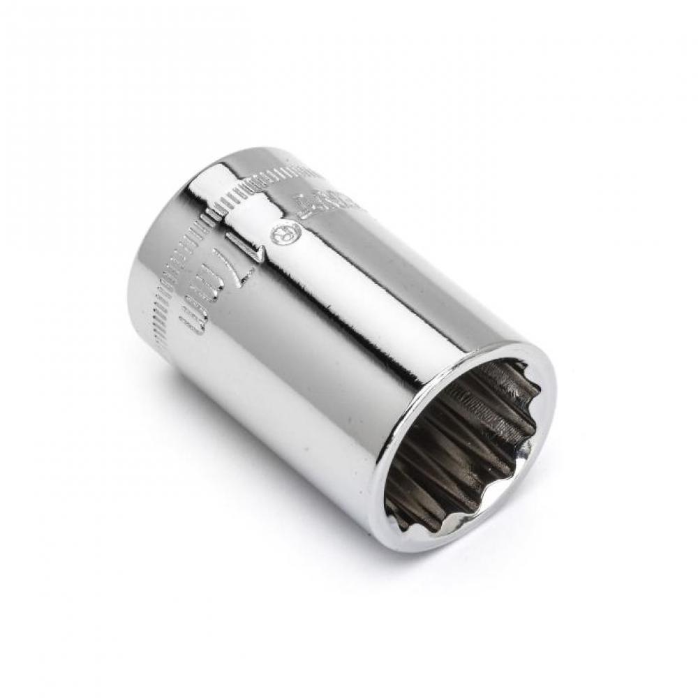 SOCKET,1/2&#34; DRIVE,17MM,12PT