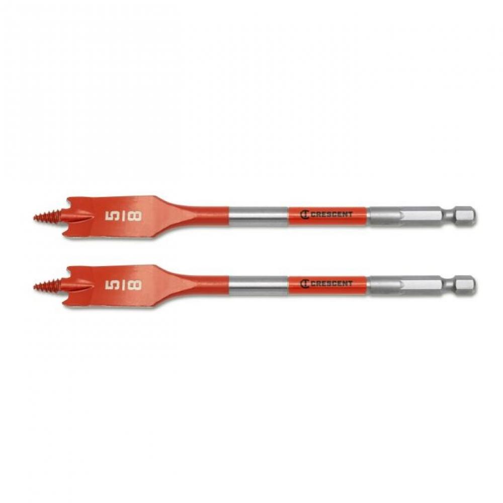 2PC SCREW POINT PADDLE DRILL BIT,6&#34;,5/8&#34;